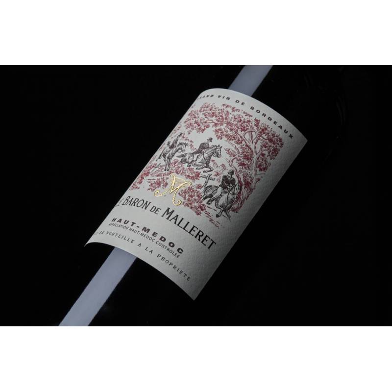 vin Le Baron de Malleret 2022 - bouteille 75 cl