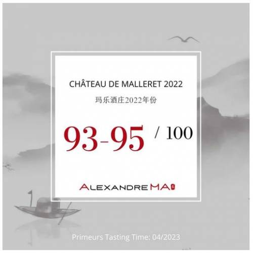 Article de presse Alexandre Ma - mai 2023 - Bordeaux Primeurs 2022