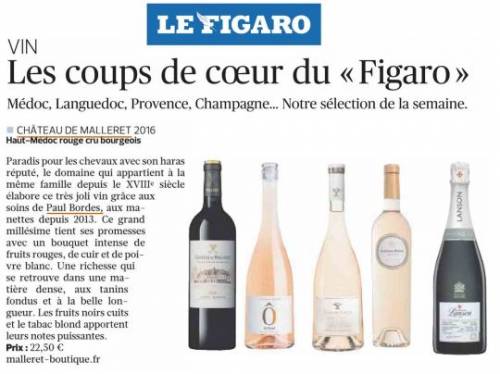 Article de presse Le Figaro - 2023-07-22 - Les coups de cœur du Figaro