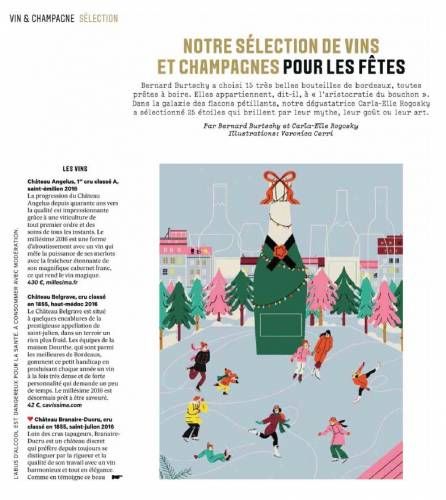 Article de presse Les Échos Week-end - 8 décembre 2023 - VIN & CHAMPAGNE SELECTION